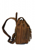 Vintage-Leder Rucksack braun